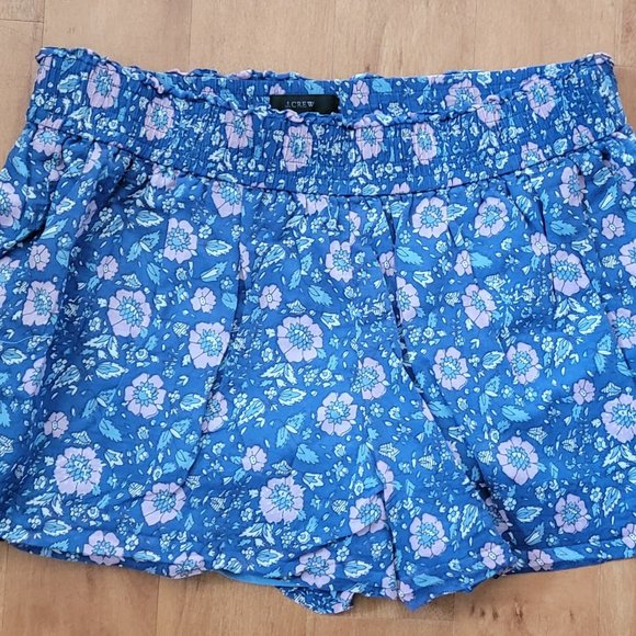 J Crew Pink and Blue Stretch Floral Beach Shorts Size Small - Picture 14 of 14